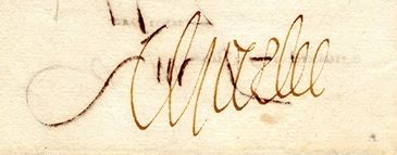 Il signe ici « Charles » (Archives départementales de l'Allier, 1 J 668). 