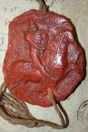 Sceau du duc Louis Ier de Bourbon (1334, 1 G 134)