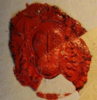 Cachet brisé. Ici, restitué numériquement (XVIIIe siècle, 23 J 79)