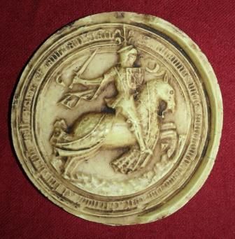 Moulage  de l'empreinte de 1461 décrite par Douët-d'Arcq