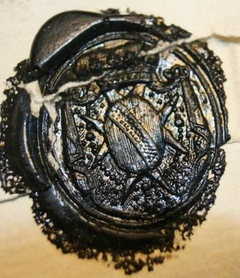 Cachet avec armoiries