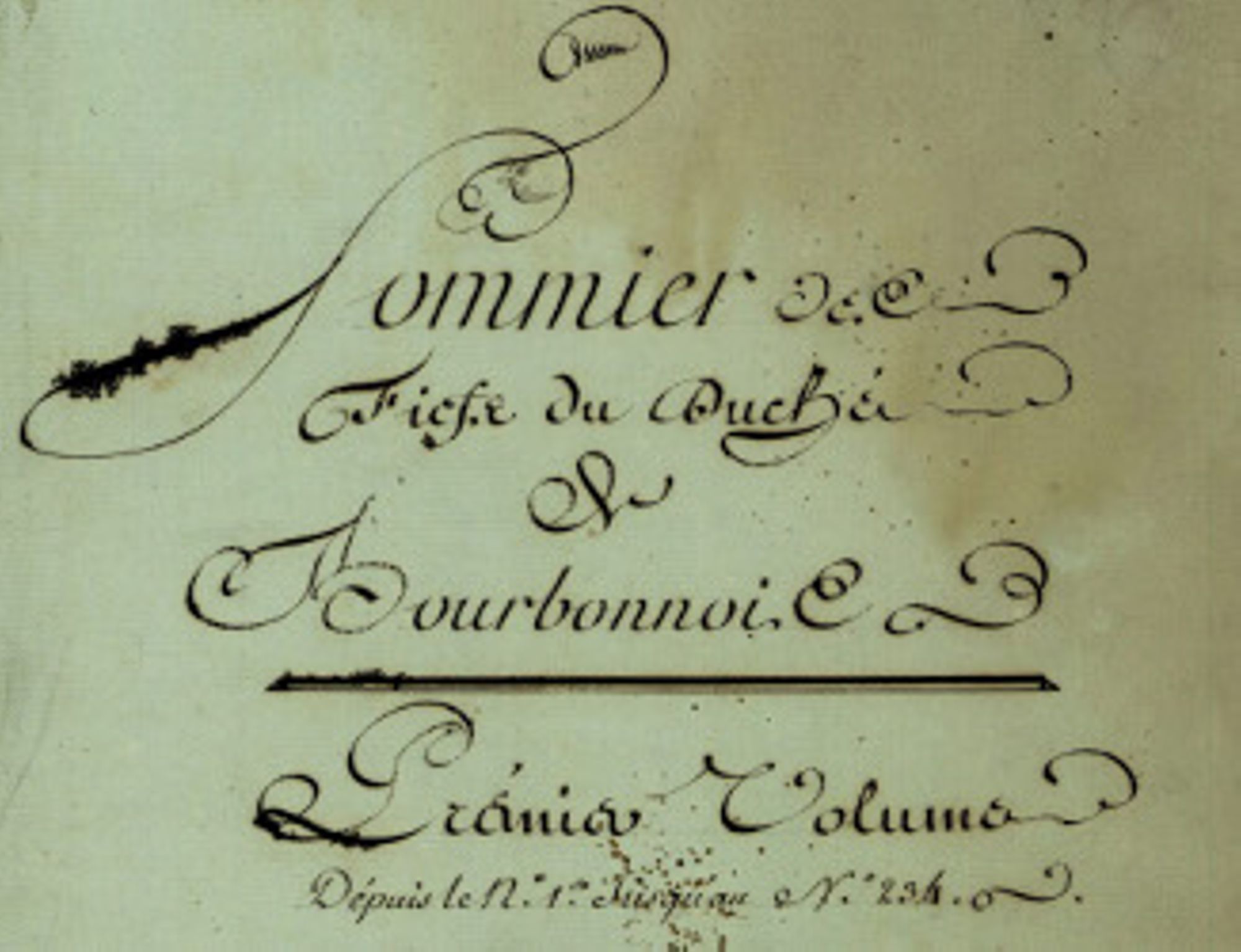 Sommier des fiefs de la généralité de Moulins