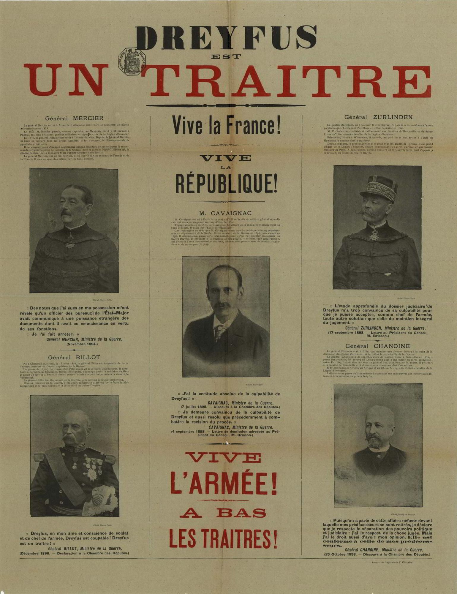 Dreyfus est un traître ! (1 M 1147)