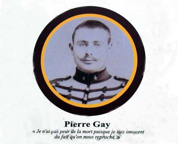 Pierre Gay, 30 ans, cultivateur au domaine du Vieux Chambord à Treteau (Allier), marié, inhumé à Treteau.