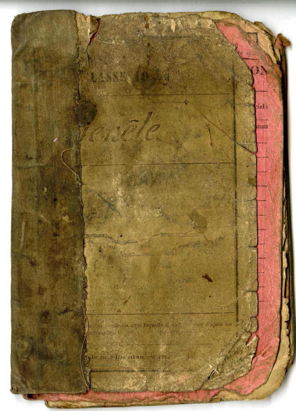 Livret militaire de Julien Genête