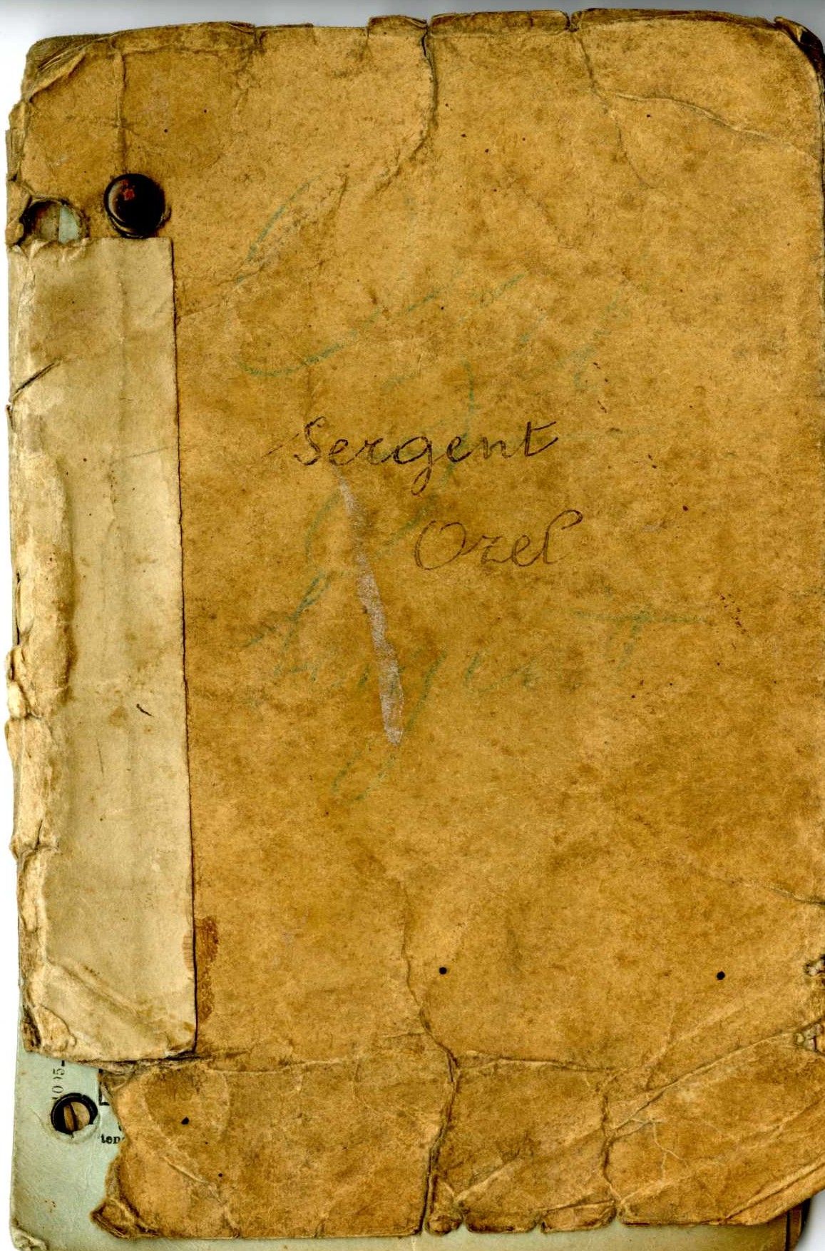 Livret militaire de Gilbert Auguste Ozel