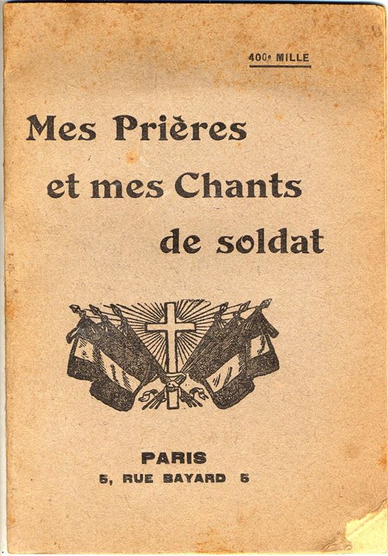 Brochure de prières et chants pour le soldat