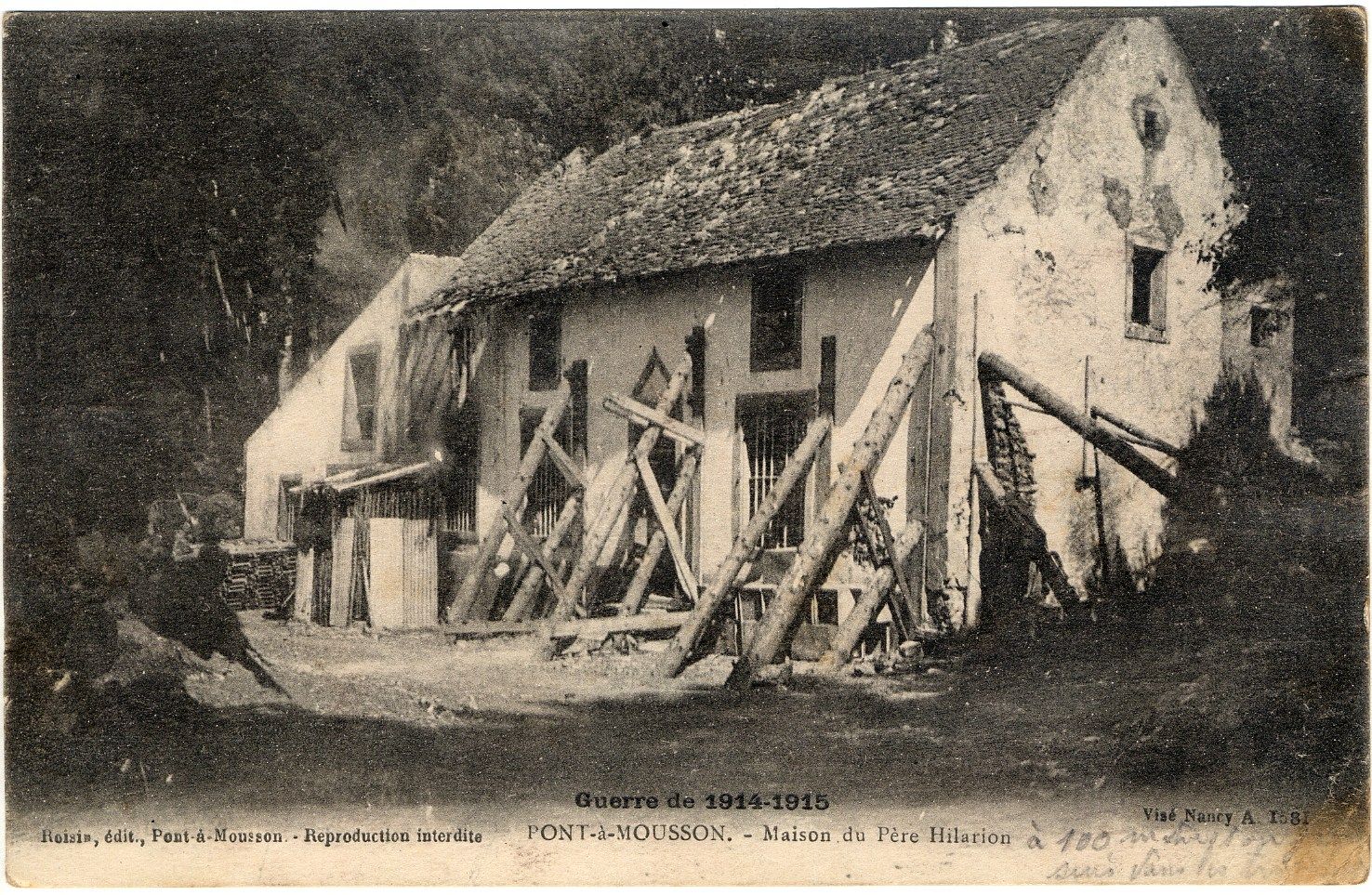 Carte de Jean Perrot à son épouse, 11 septembre 1915