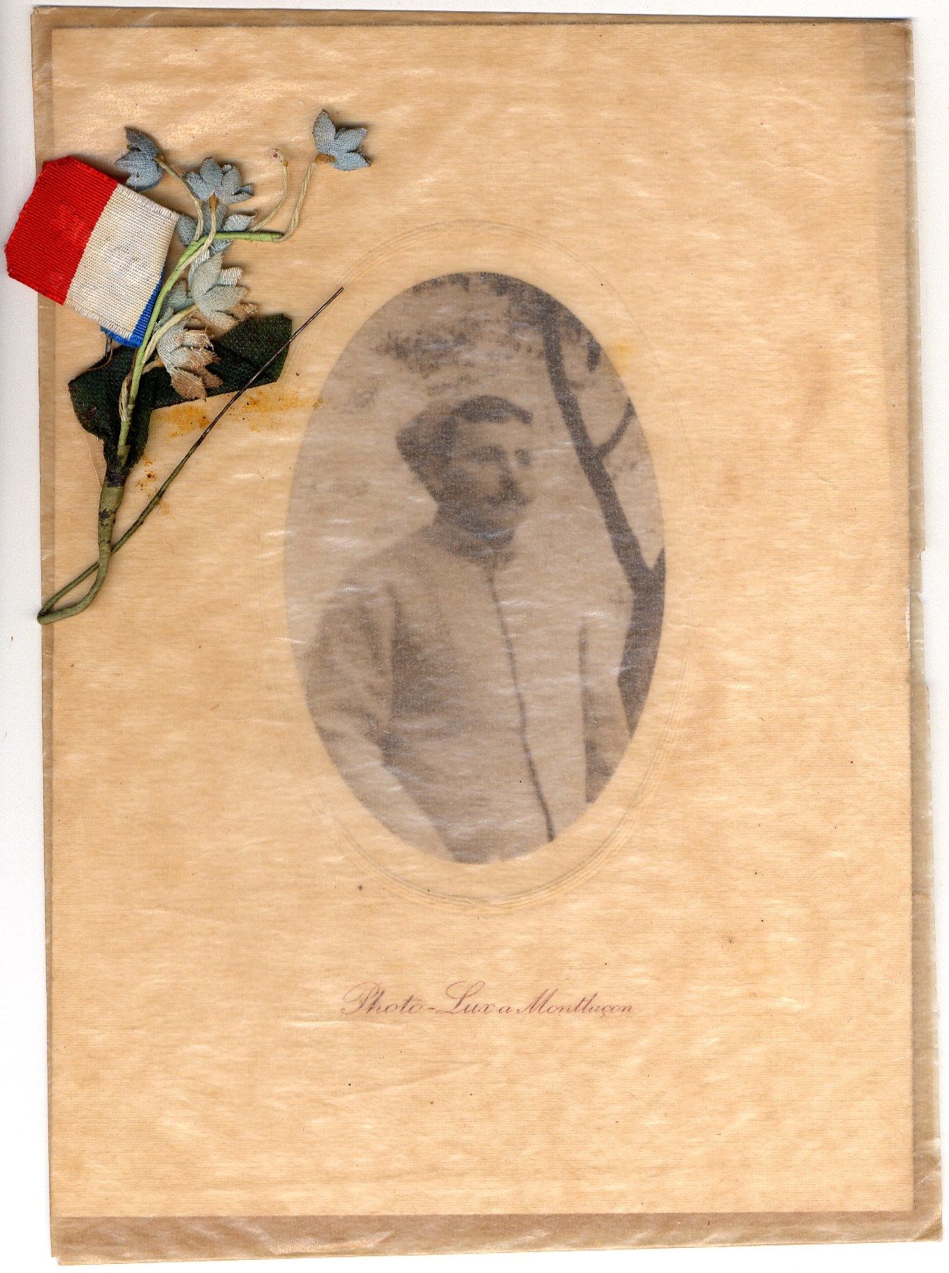 Photos d'Alexis Soudry en uniforme de zouave