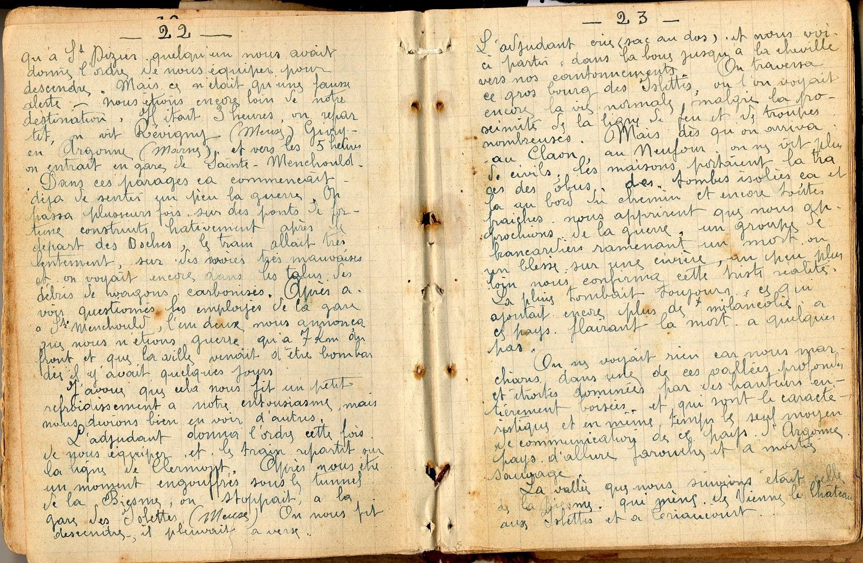 Le Front, l'Argonne, la blessure (05/05-14/07/1915)