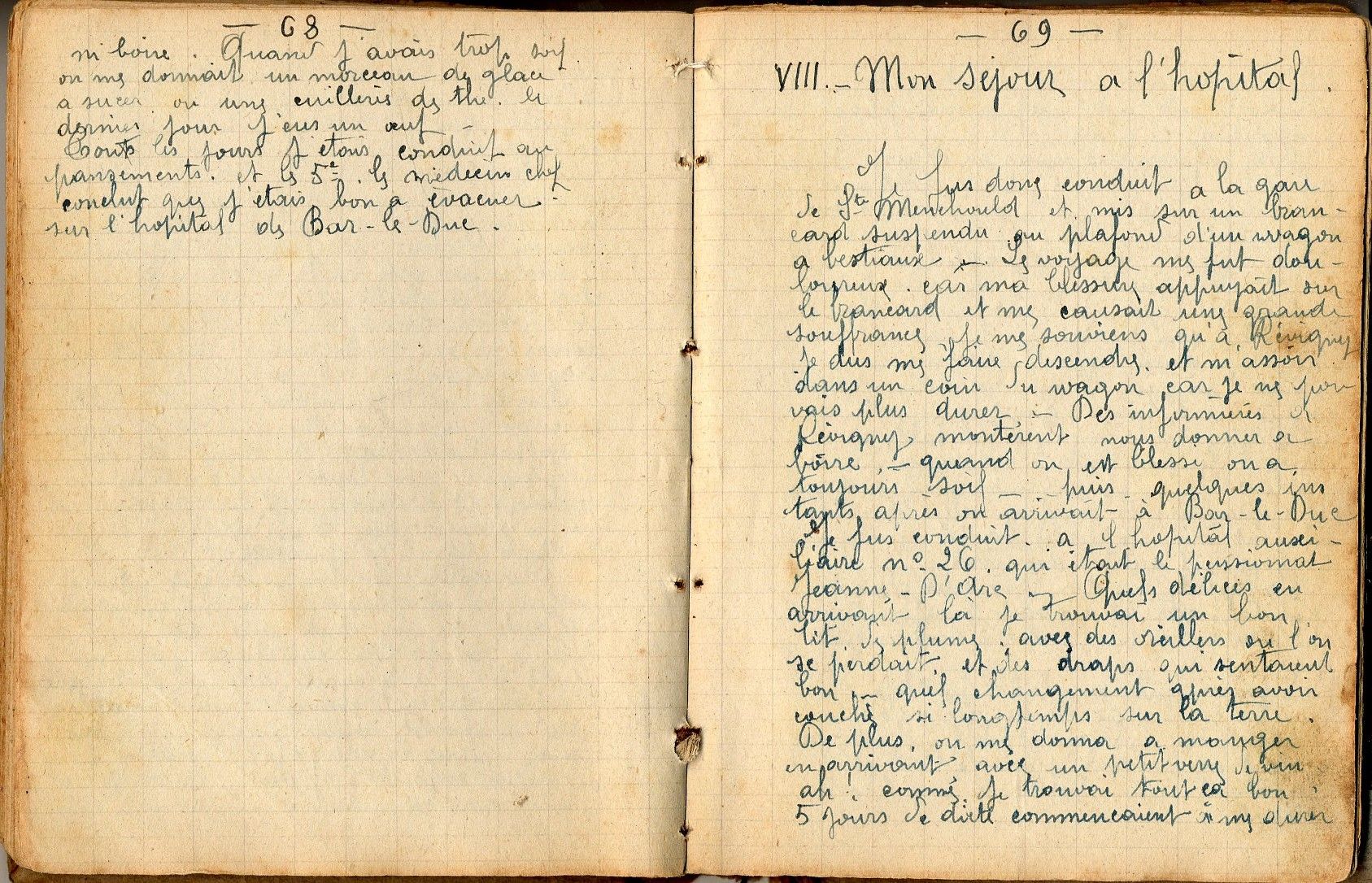 L'hôpital, 14/05-25/12/1915)