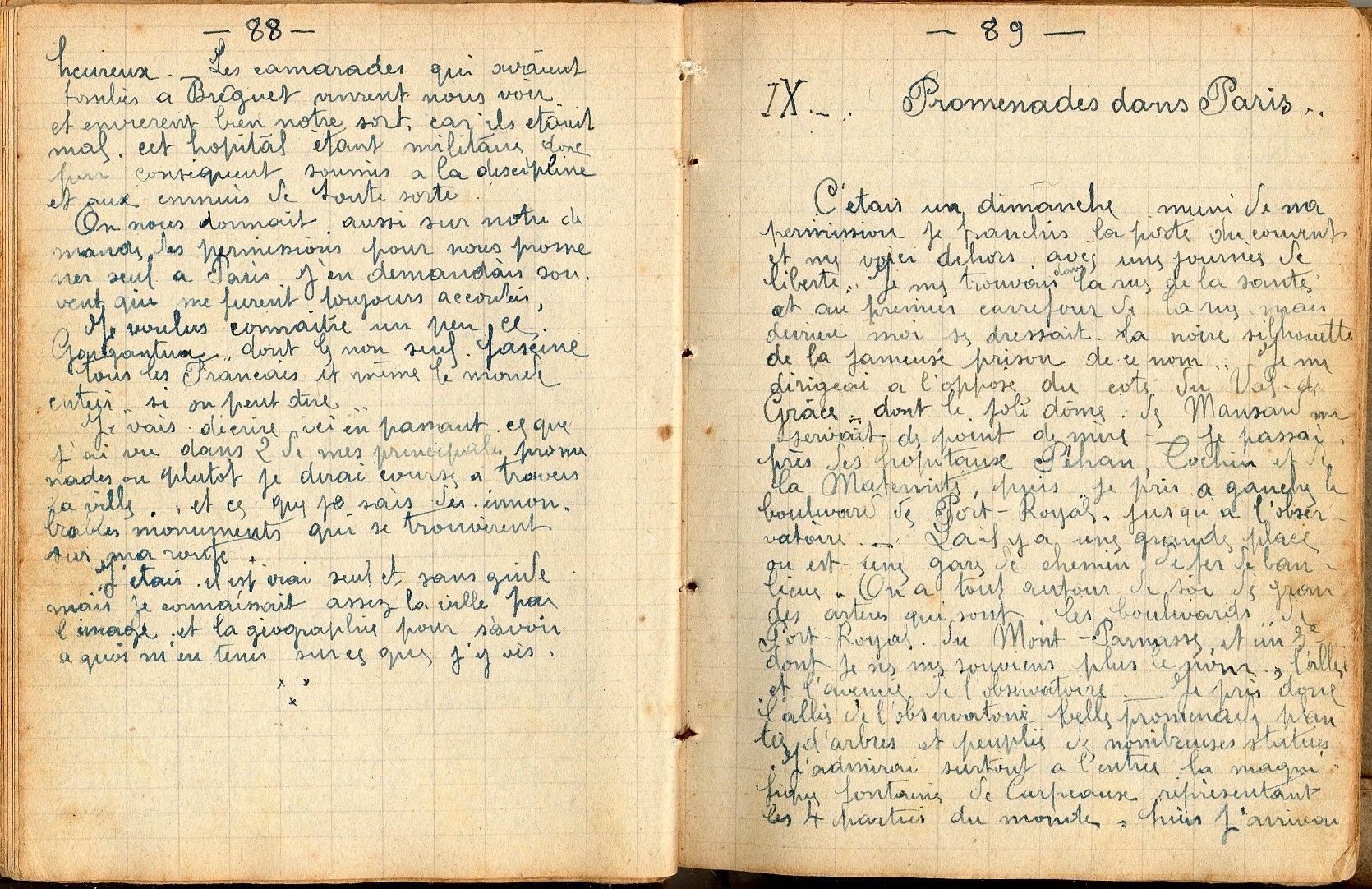 Convalescence à Paris et retour au dépôt (décembre 1915-14/05/1916)