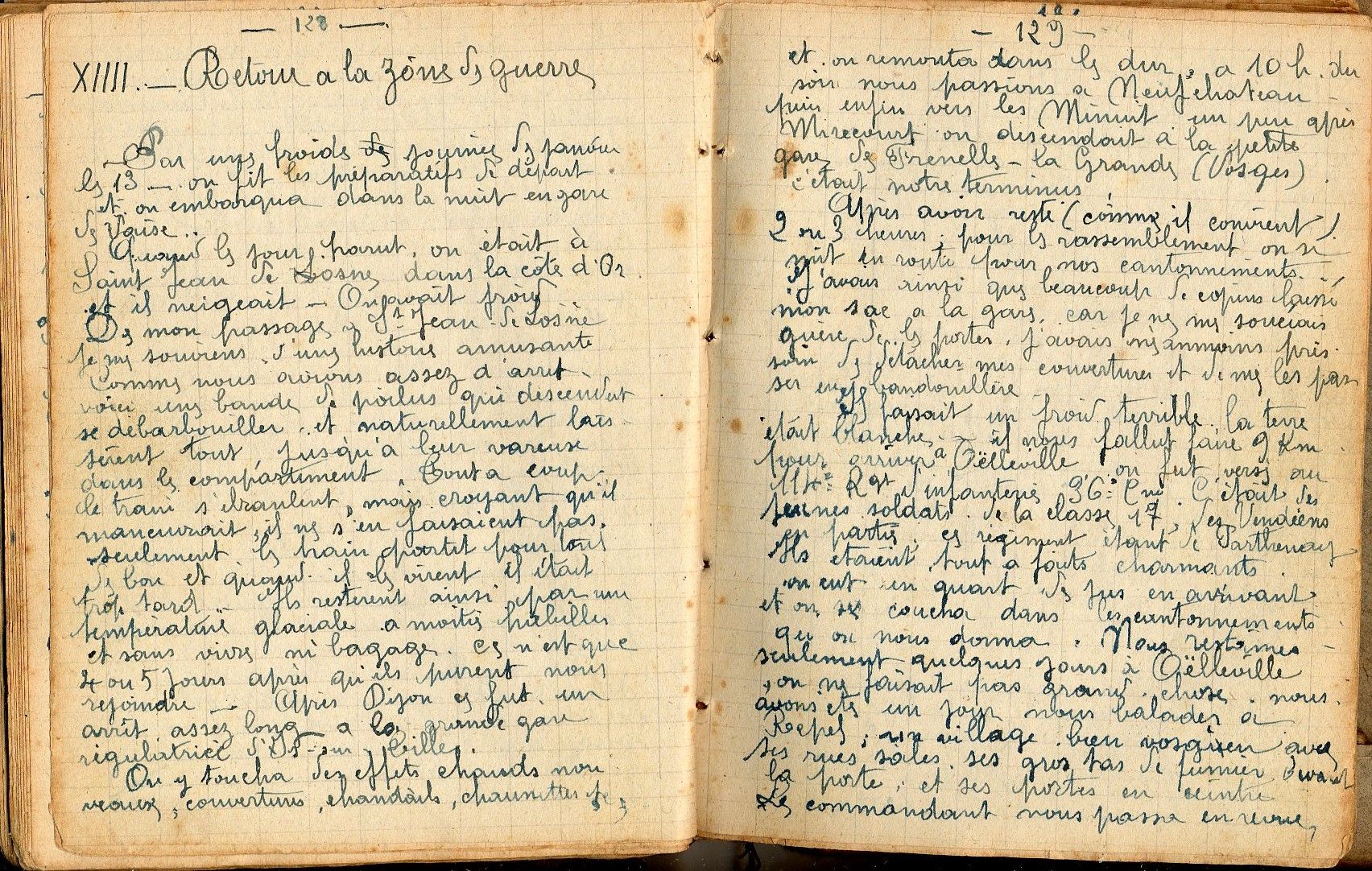 Ordonnance d'officiers (janvier 1917-février-mars 1919)