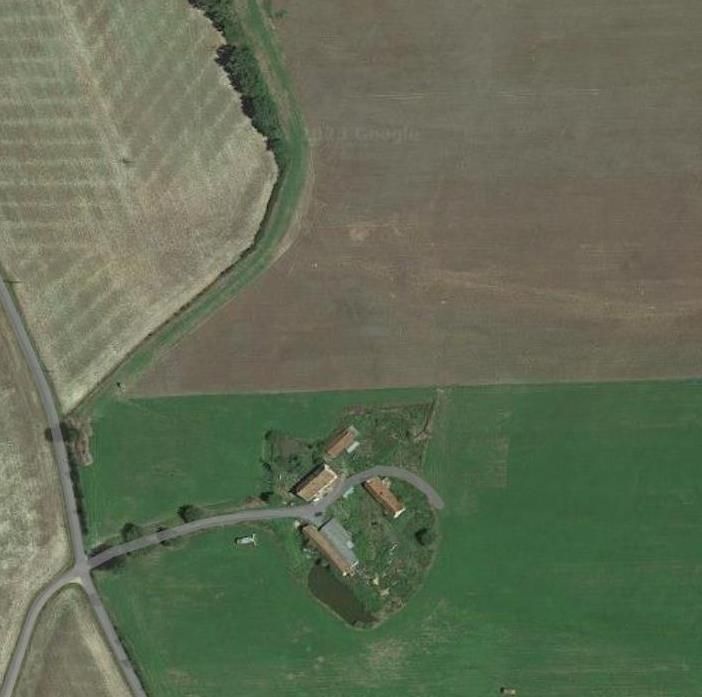 Village des Bideux aujourd'hui (Google maps).