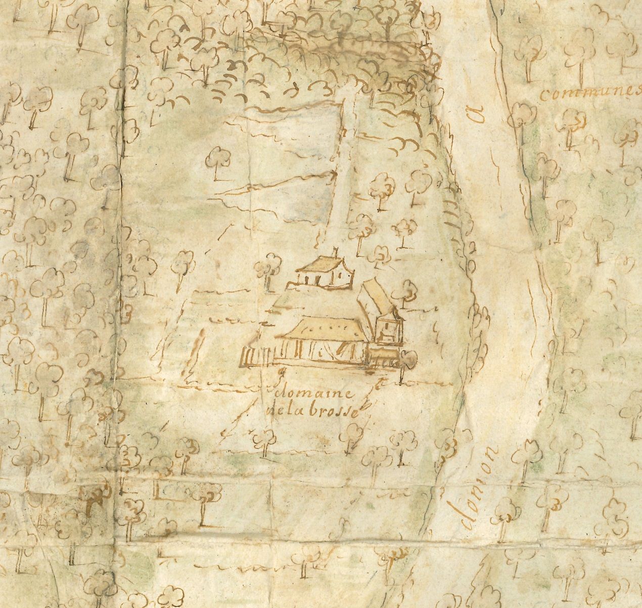 Domaine de La Brosse en 1653.