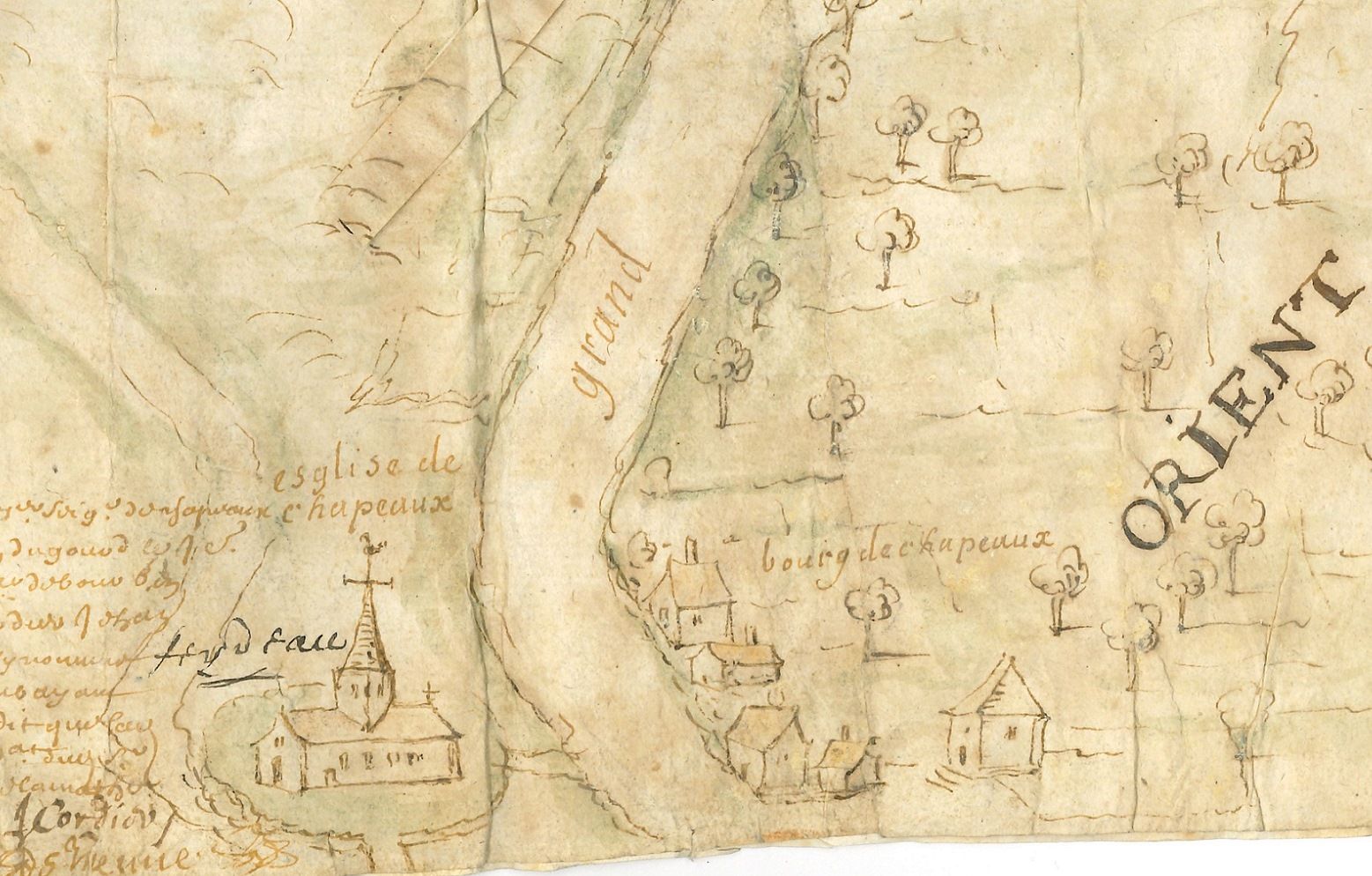 Bourg de Chapeau en 1653.