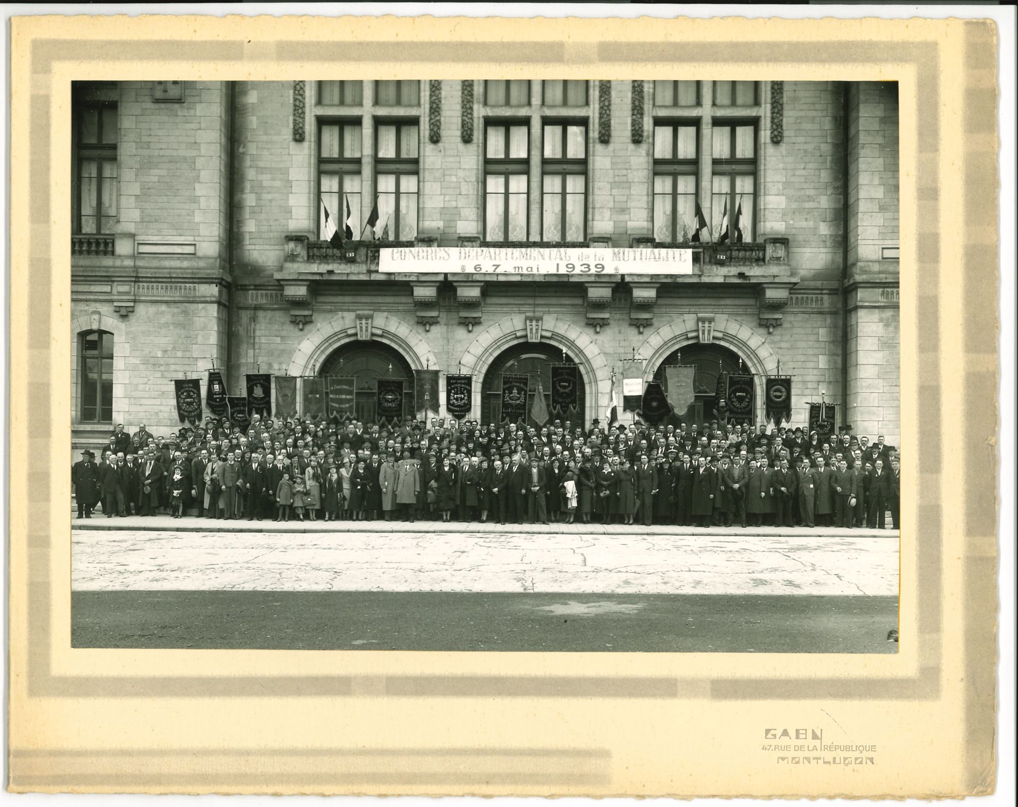 Congrès départemental de la Mutualité en mai 1939 à Montluçon, photo Gaby
